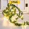 20 LED Botanical Vine String Lights — Battery Operated for Indoor & Outdoor
